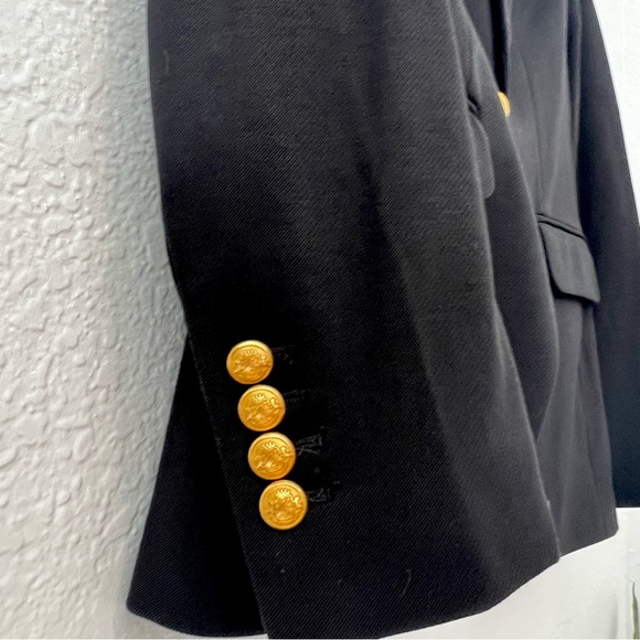 Express - Editor Breasted Novelty Gold
Button Blazer - Picture 5 of 7